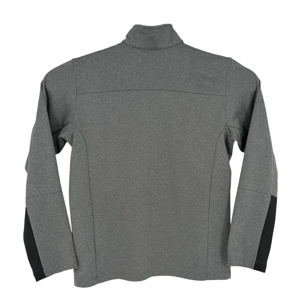 The North Face Canyonlands Gray Half Zip Pocket Pullover Light Jacket Men Medium
